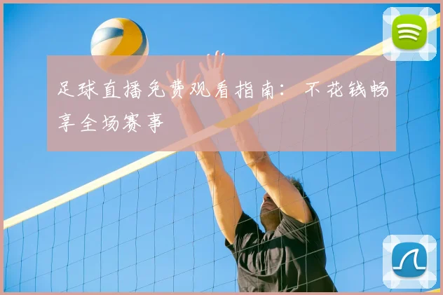 足球直播免费观看指南：不花钱畅享全场赛事